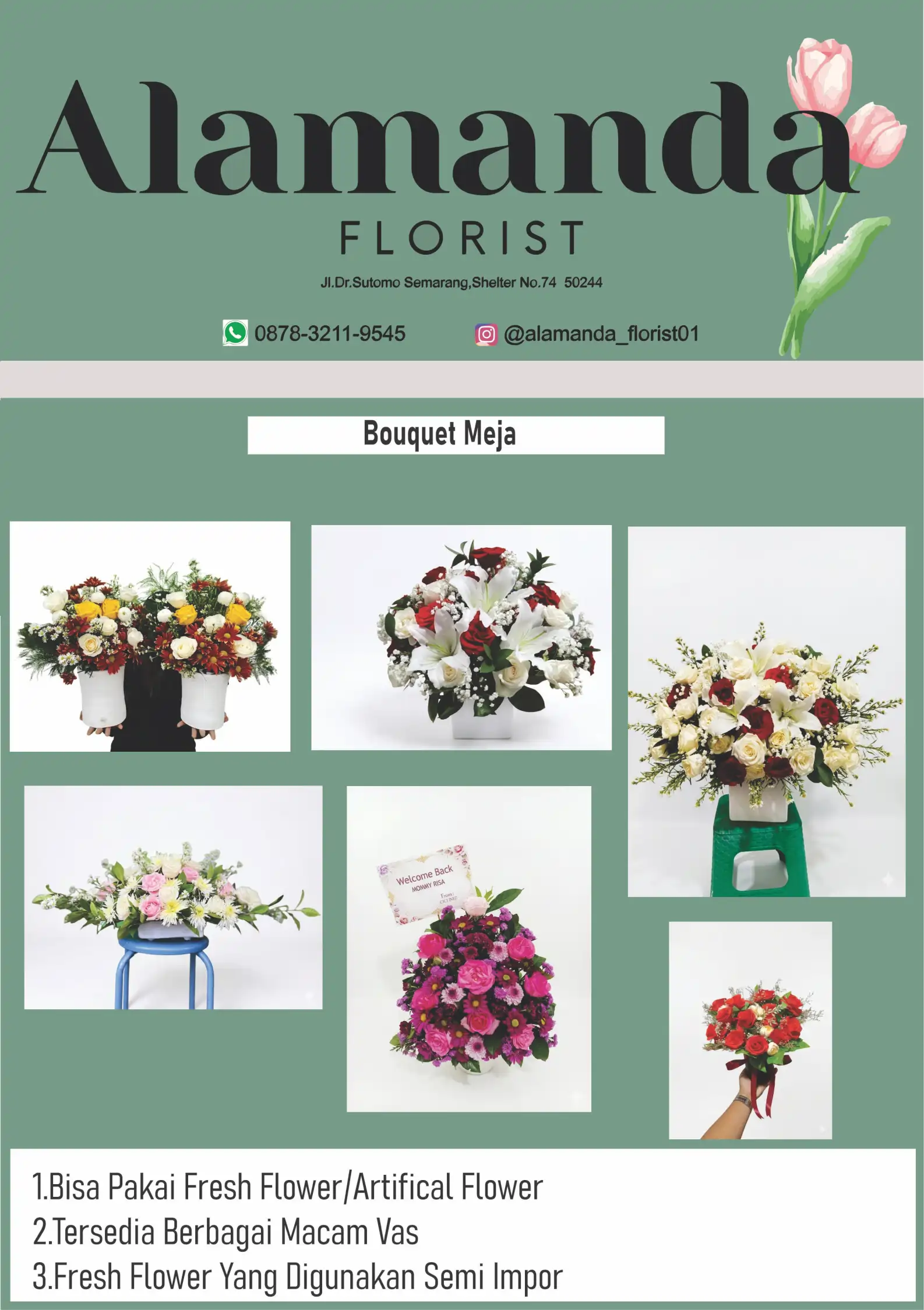 Bouquet Meja
